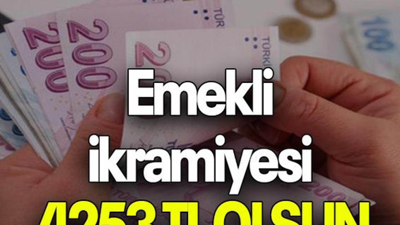 Emekli ikramiyesi 4253 TL OLSUN